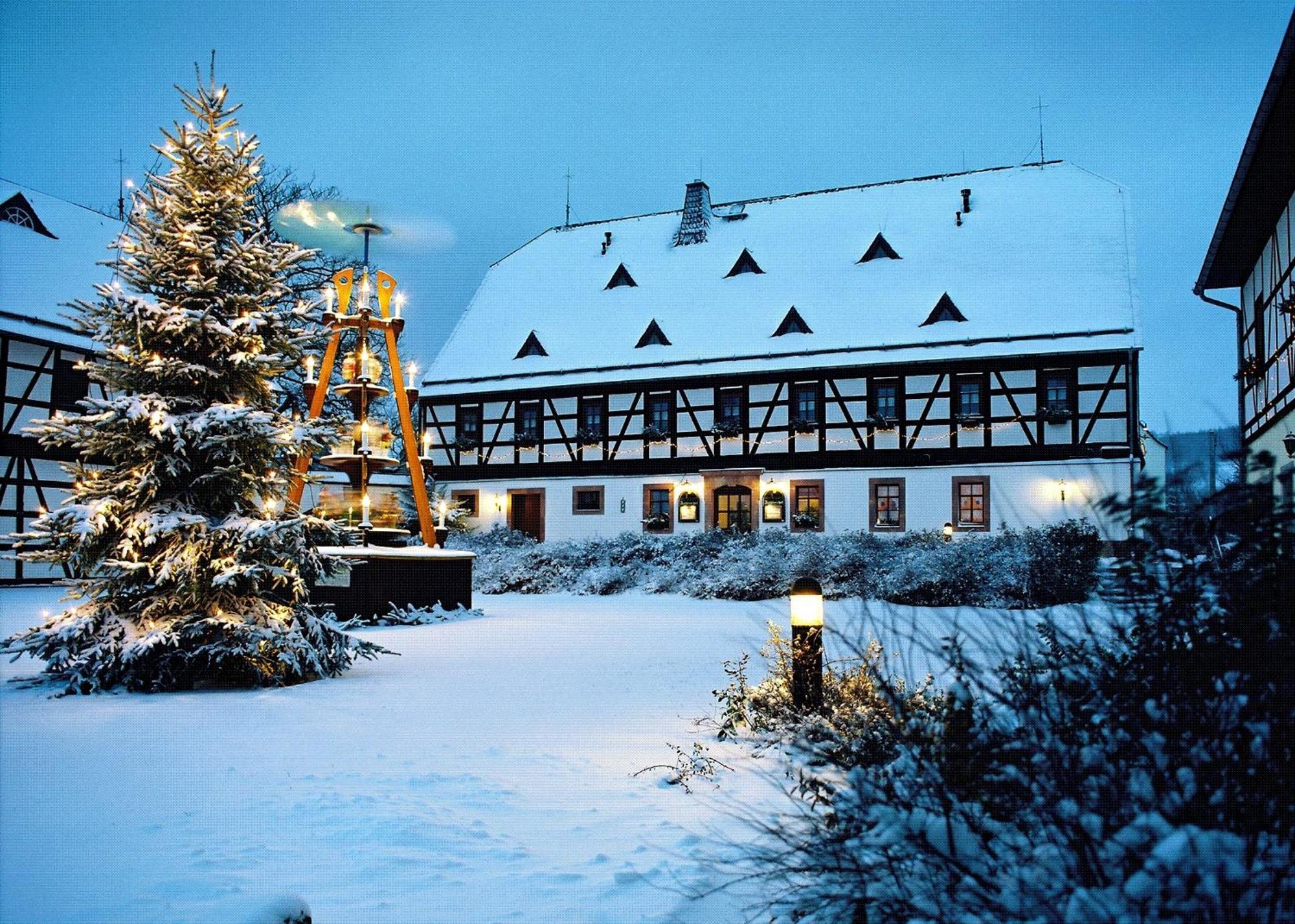 Hotel Folklorehof Chemnitz Bagian luar foto